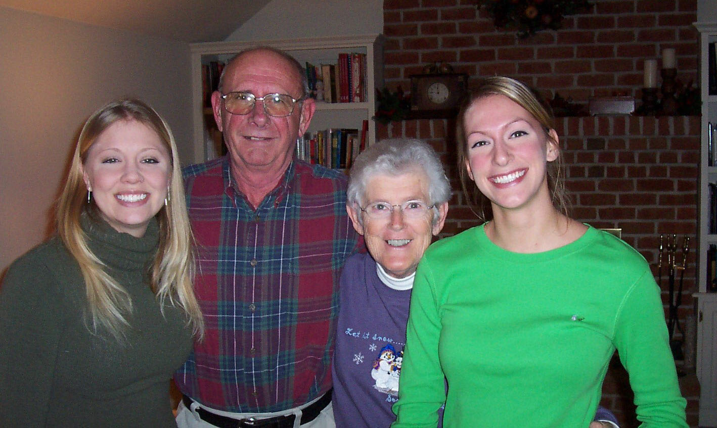 Herman, Lee and his great neices, Lauren and Jenna